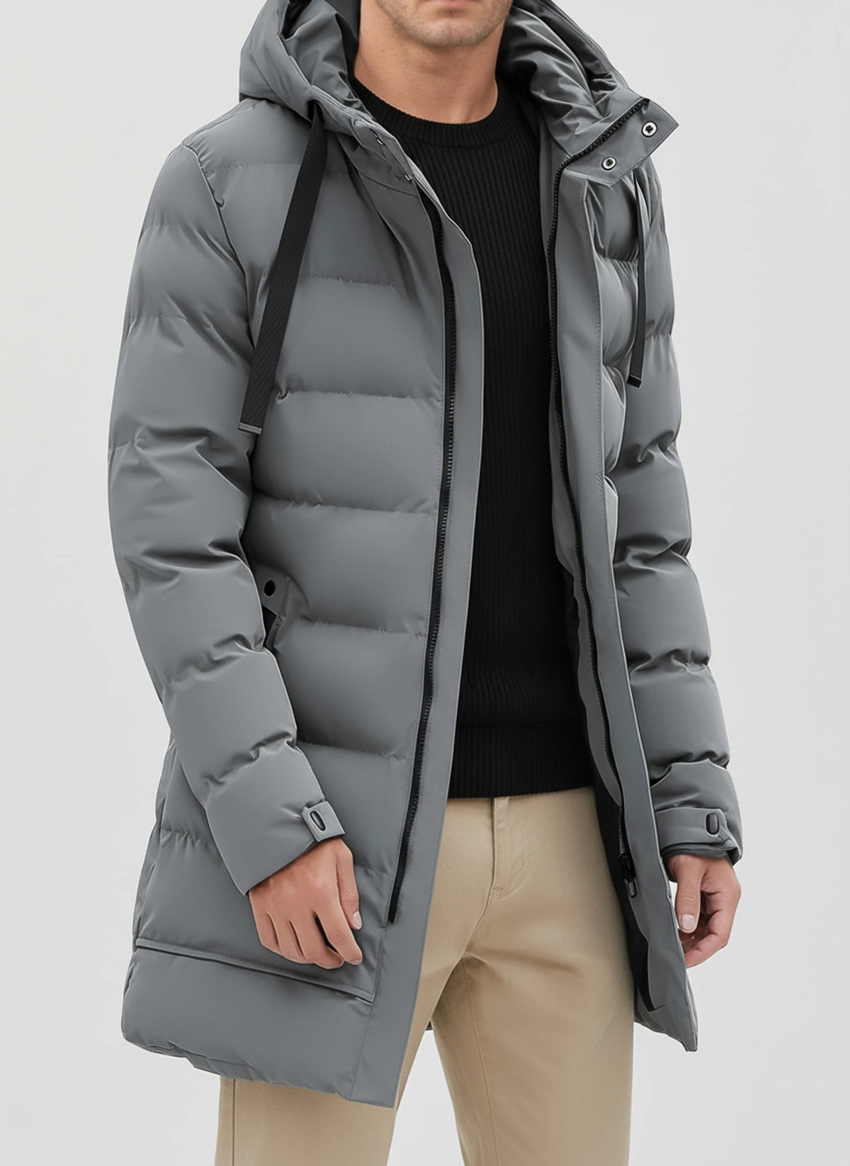Hooded Puffer Jacket for Men