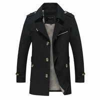 Mid-Length Trench Coat for Men