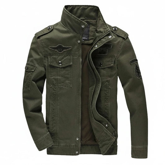 Military Stand Collar Jacket for Men