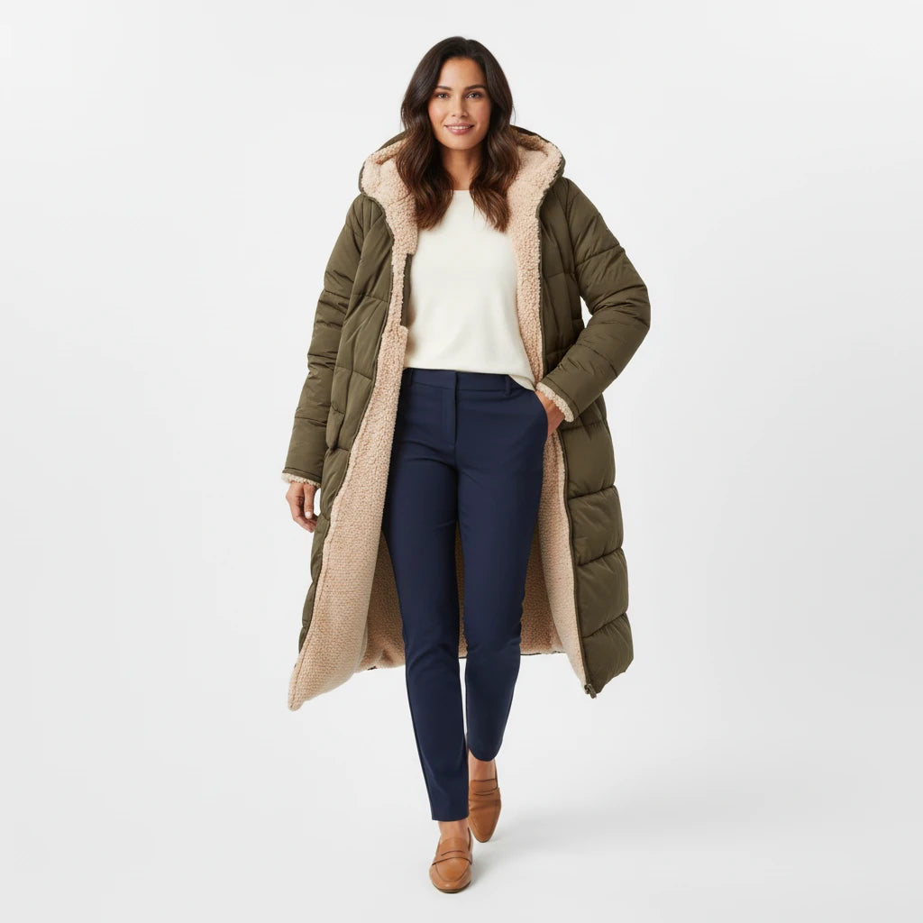 Hooded Puffer Jacket for Women