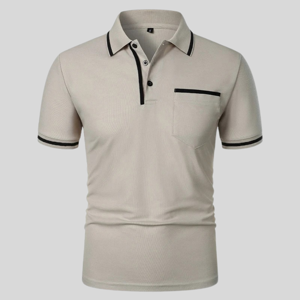 Image of Neil | Men's Short Sleeve Polo with Pocket