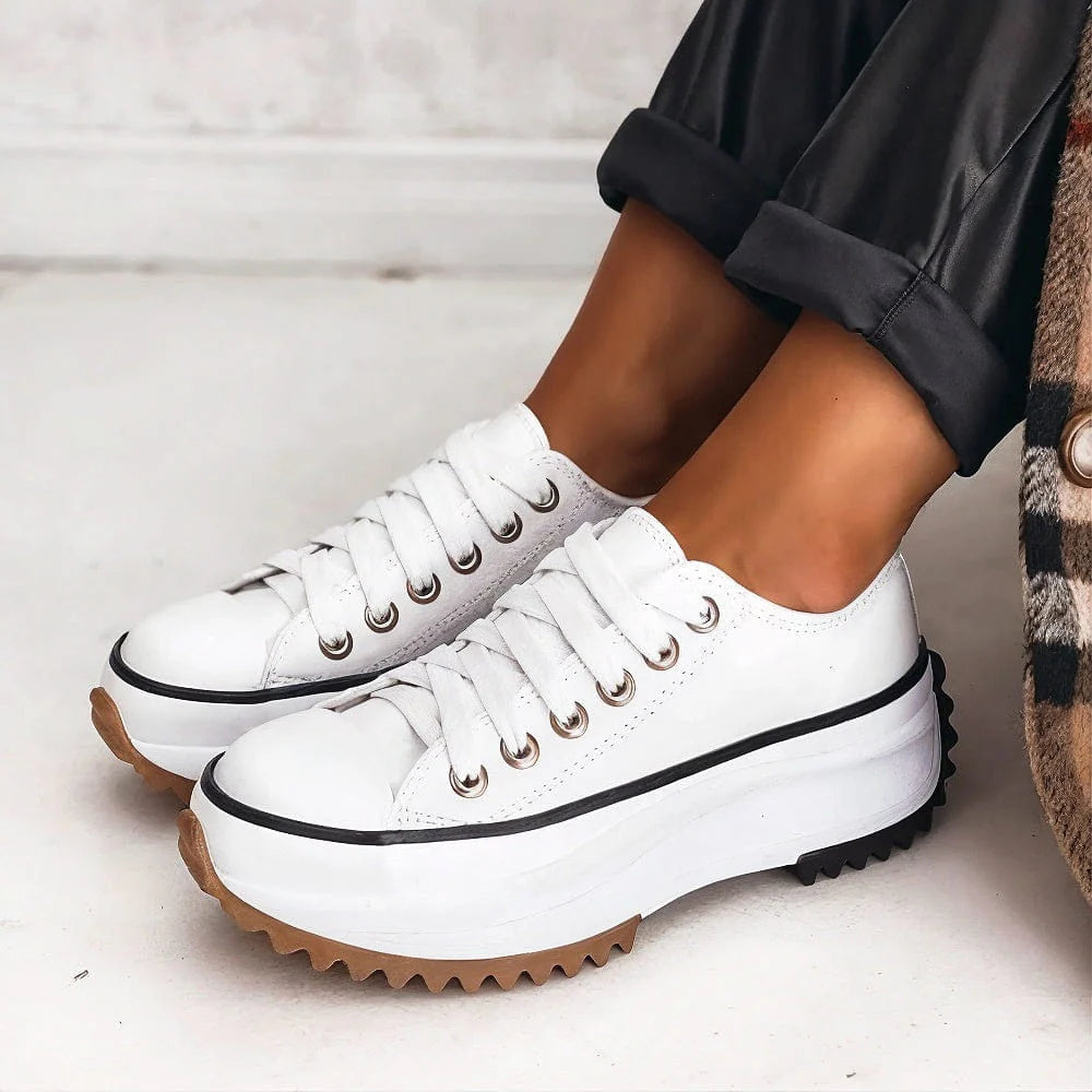 Image of Nicole | Women's Platform Lace-Up Sneakers