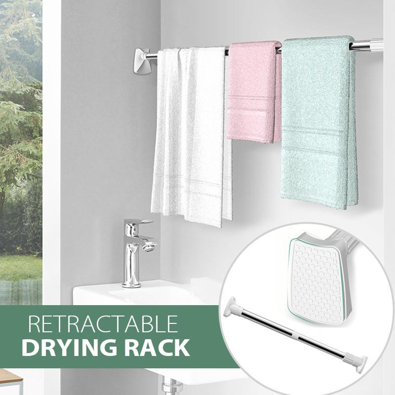 No-Drill Telescopic Clothes Hanging Rod