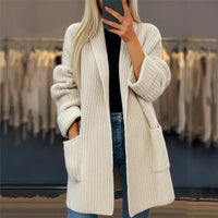 Open Front Oversized Cardigan for Women