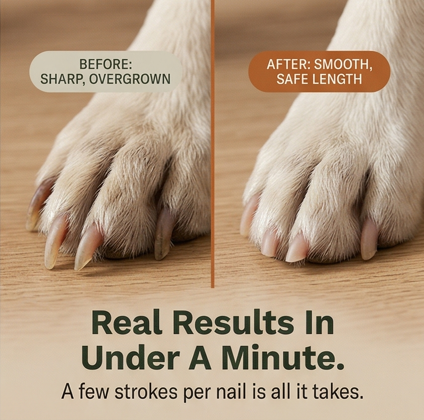 Pawsmooth™ – Silent Dog Nail File with 3 Sanding Pads