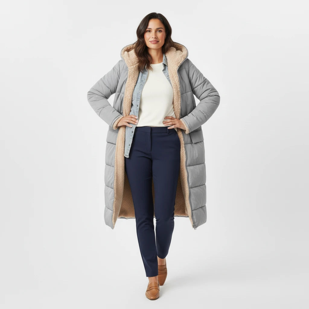 Hooded Puffer Jacket for Women