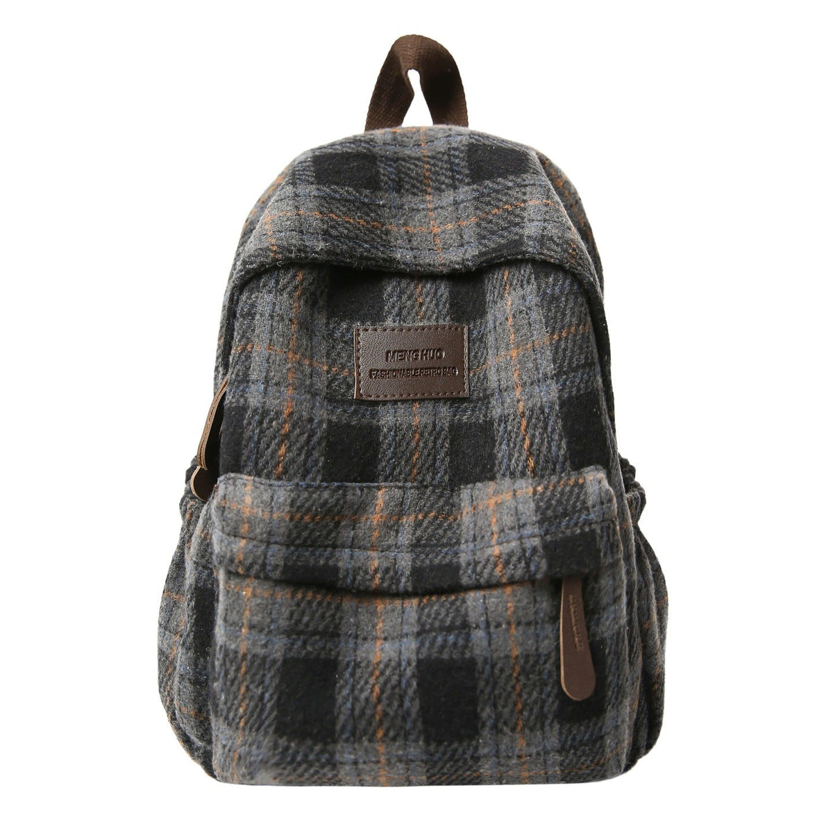 Plaid School Backpack
