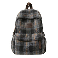 Plaid School Backpack