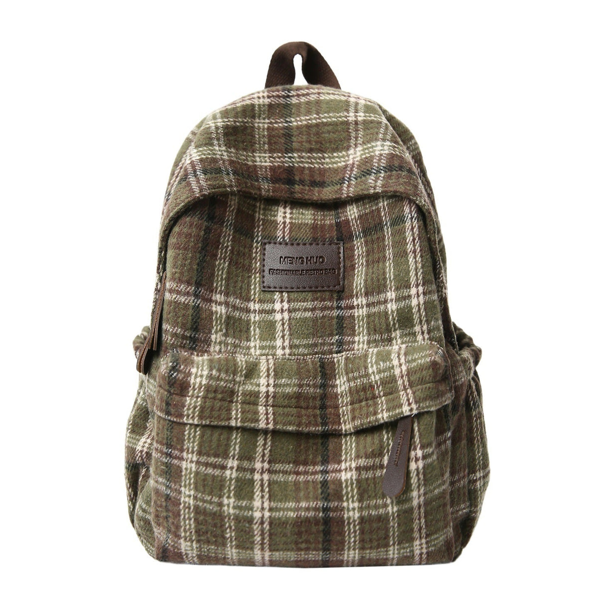 Plaid School Backpack