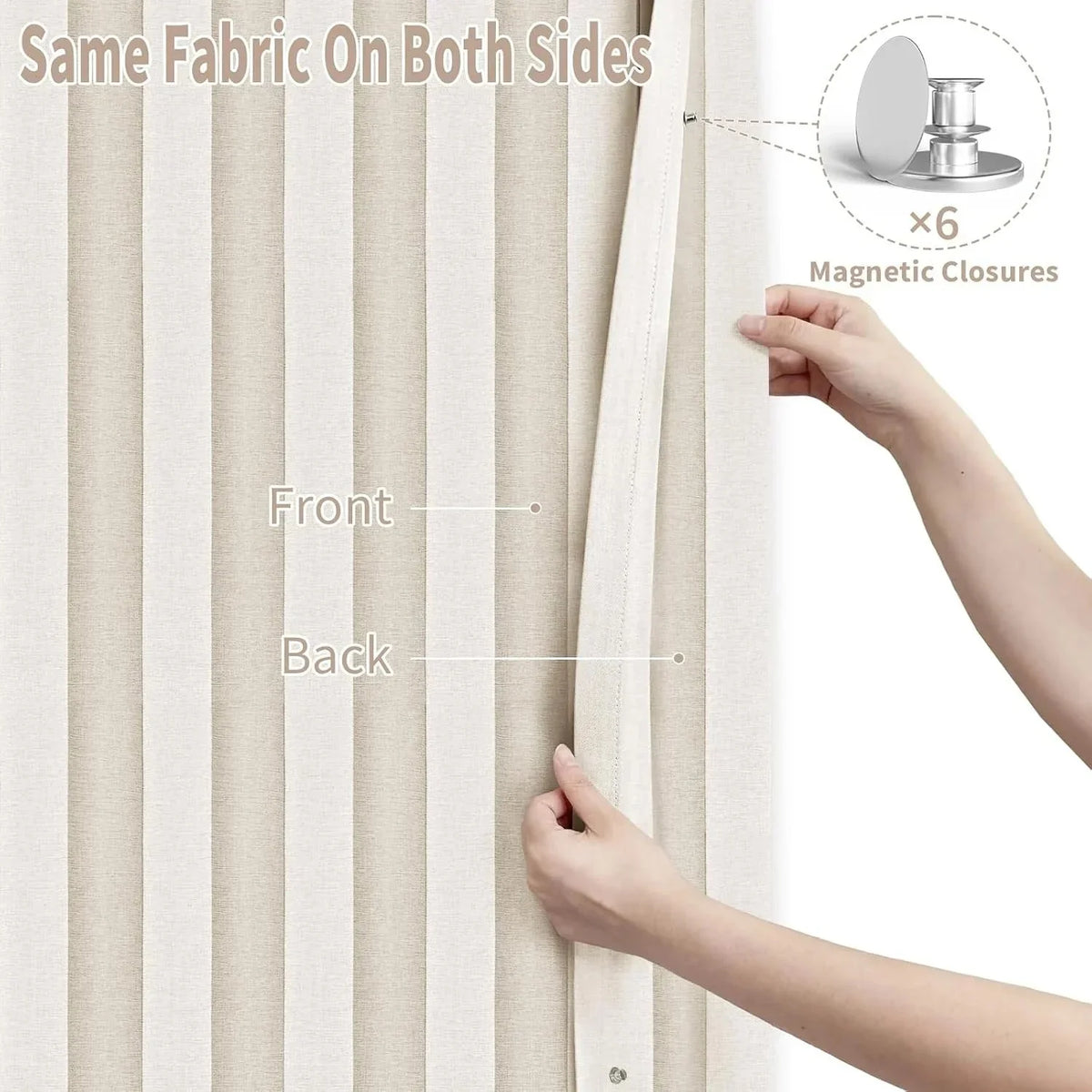 Pleated Folding Room Divider Curtain for Doorways