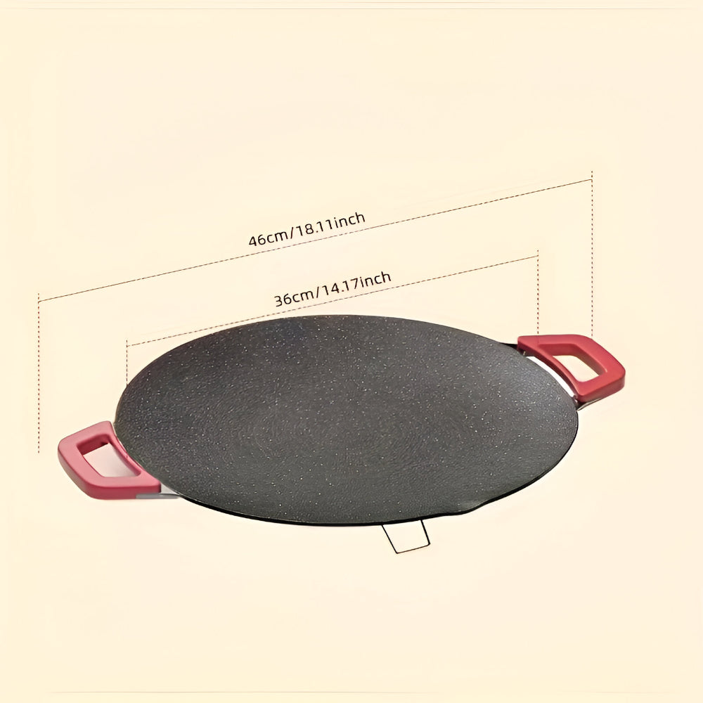 Plug-In Smokeless Cast Iron Countertop Grill Pan