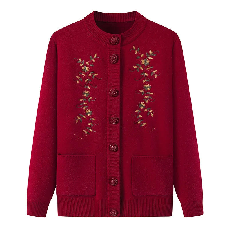 Plus-Size Velvet-Lined Knit Sweater