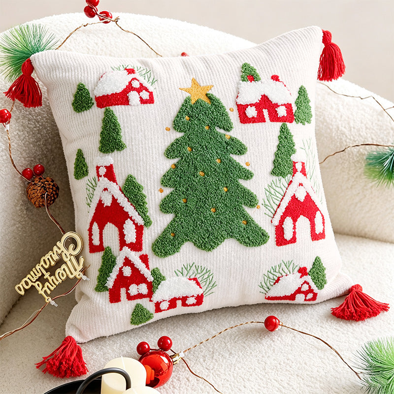 Polyester Christmas Decorative Pillow