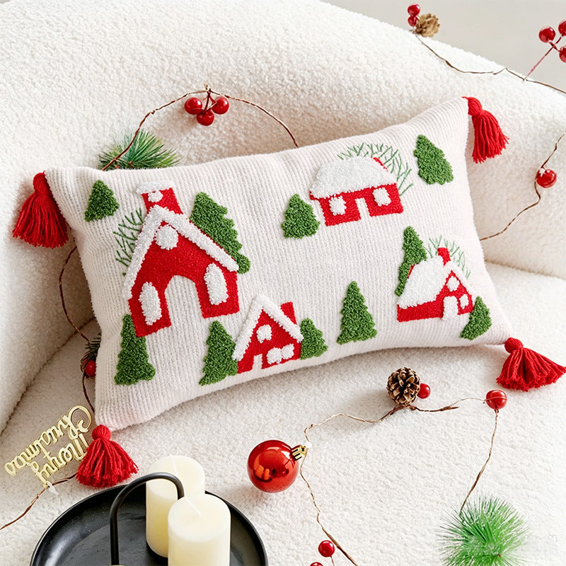 Polyester Christmas Decorative Pillow