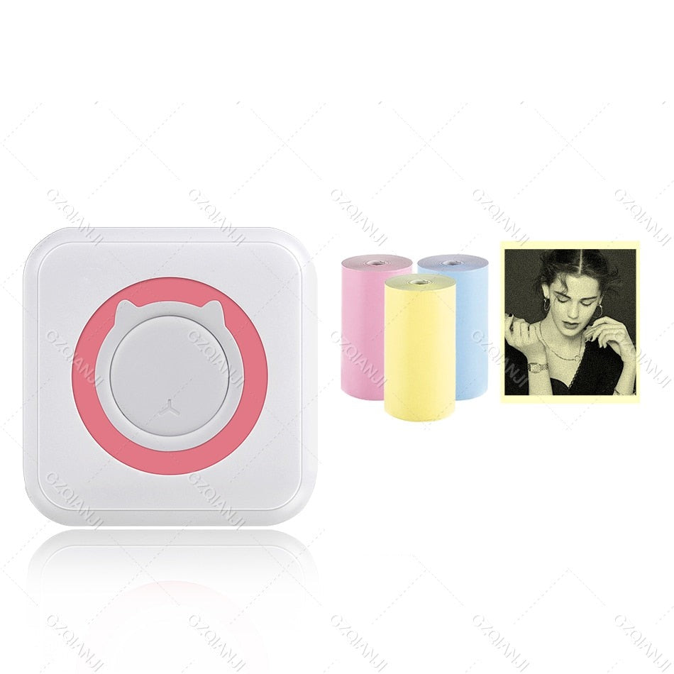 Portable Wireless Pocket Printer for Notes and Photos