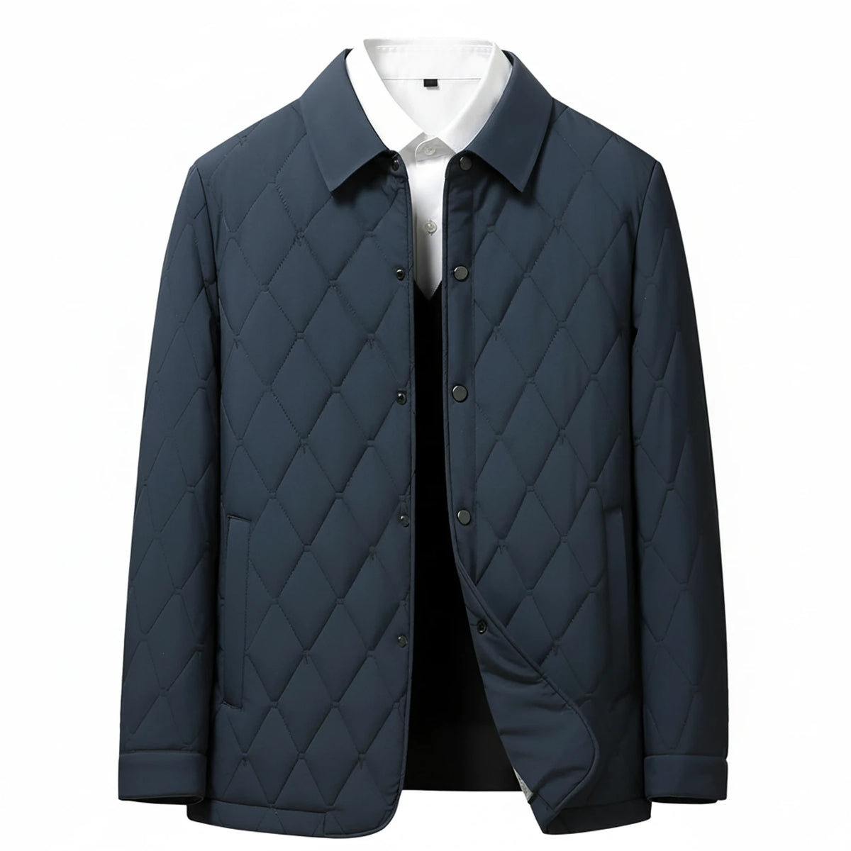 Quilted Collared Jacket for Women