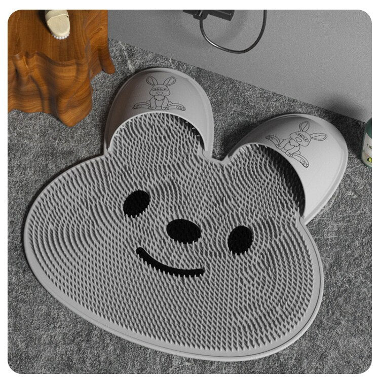 Rabbit Foot Massage Bath Mat