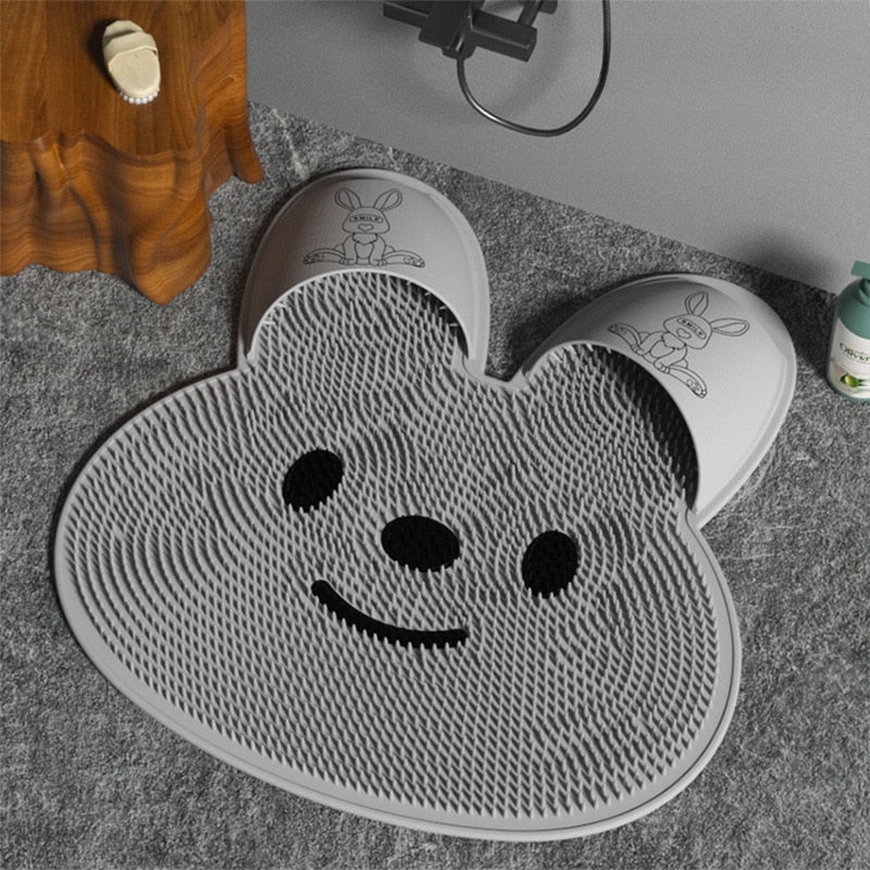 Rabbit Foot Massage Bath Mat