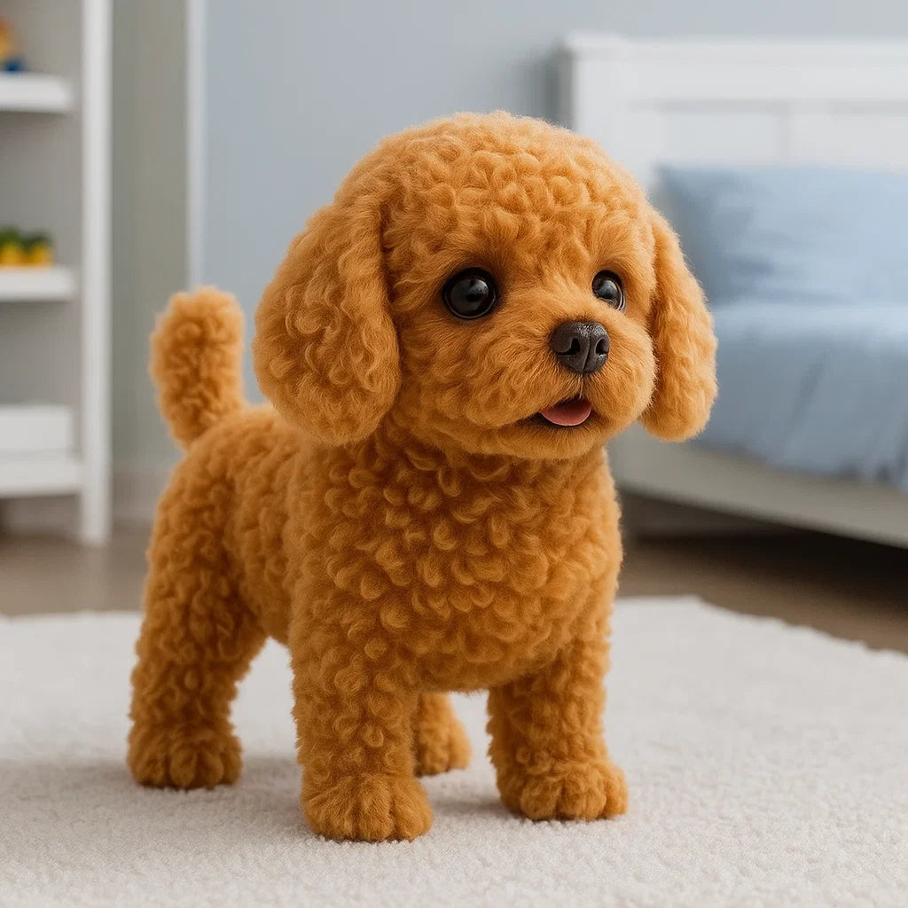 Realistic Interactive Plush Puppy Toy