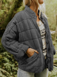 Reba | Women's Quilted Bomber Zip-Up Jacket