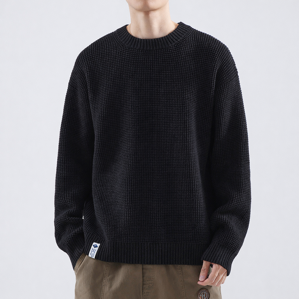 Image of Reed | Men's Textured Crew Neck Sweater