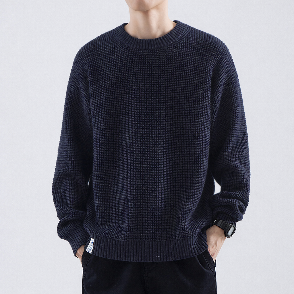 Image of Reed | Men's Textured Crew Neck Sweater