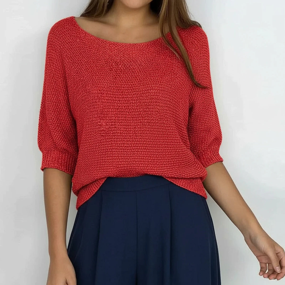 Relaxed Fit Sweater for Women AI replaced image