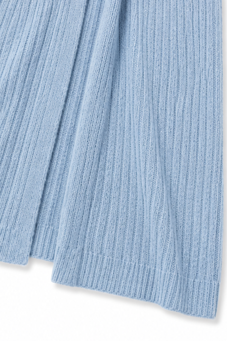Ribbed Open-Front Duster Cardigan