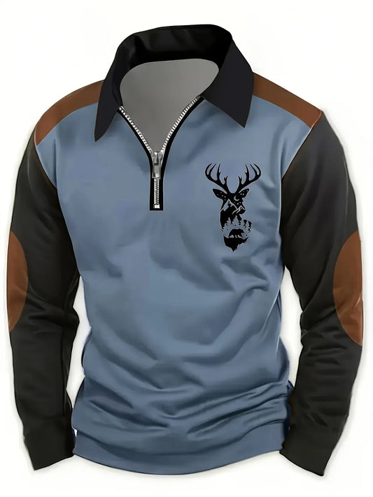 Image of Richard | Men's Half Zip Pullover Sweater