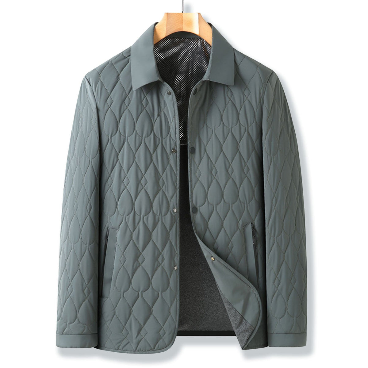 Image of Ronnie | Men's Quilted Button-Down Jacket