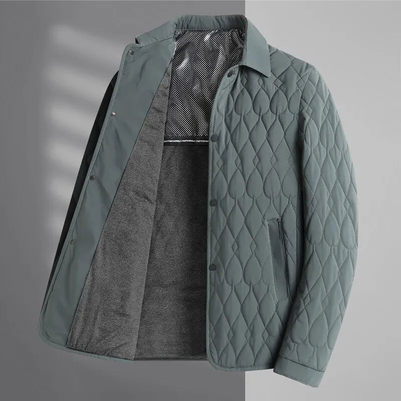 Image of Ronnie | Men's Quilted Button-Down Jacket