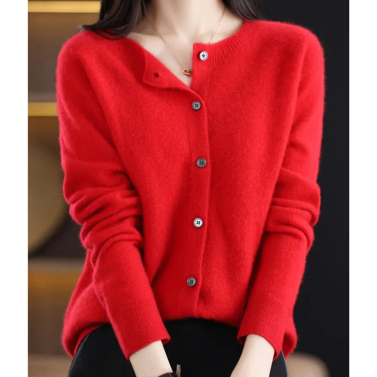 Image of Rosemary | Women's Button-Down Fitted Cardigan