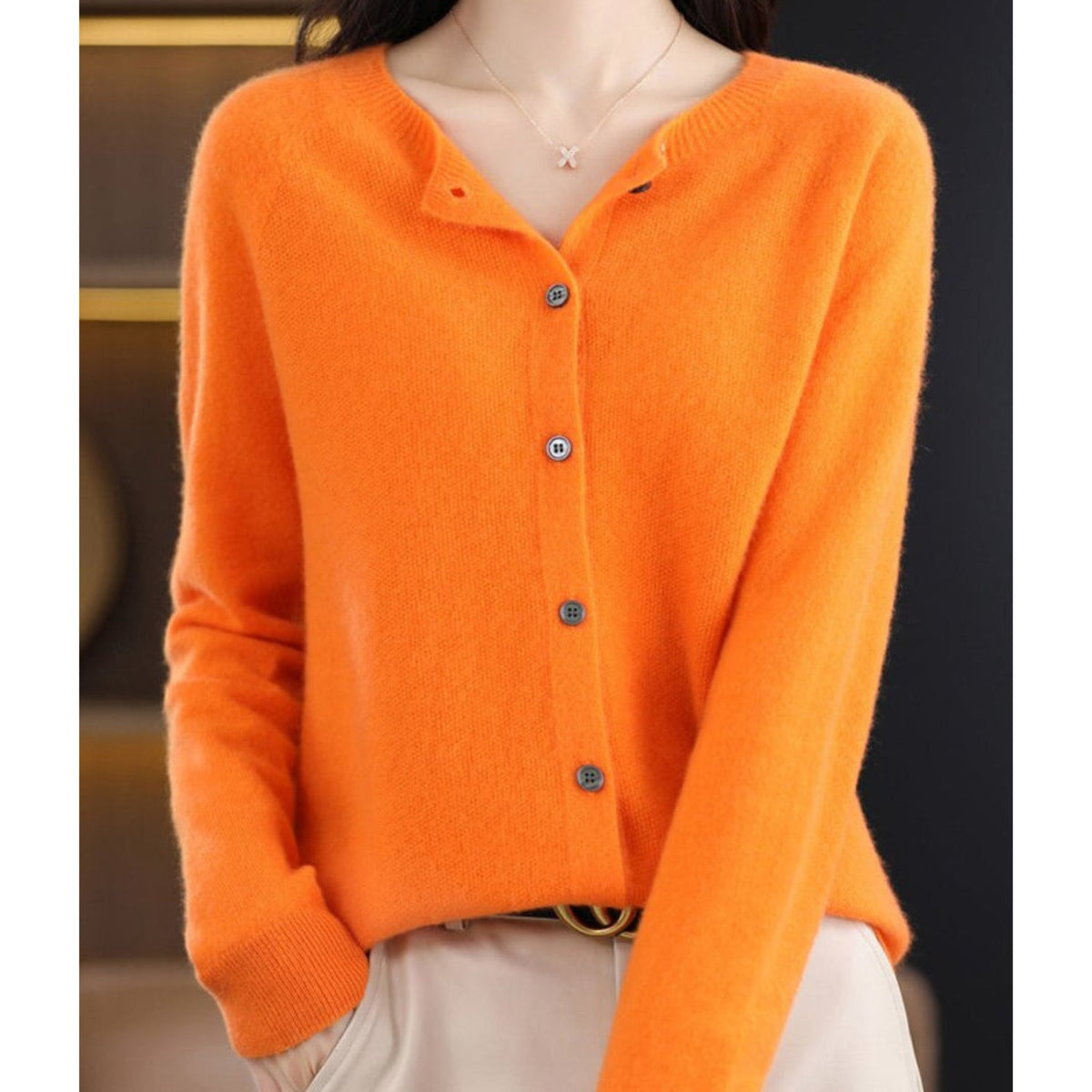 Image of Rosemary | Women's Button-Down Fitted Cardigan