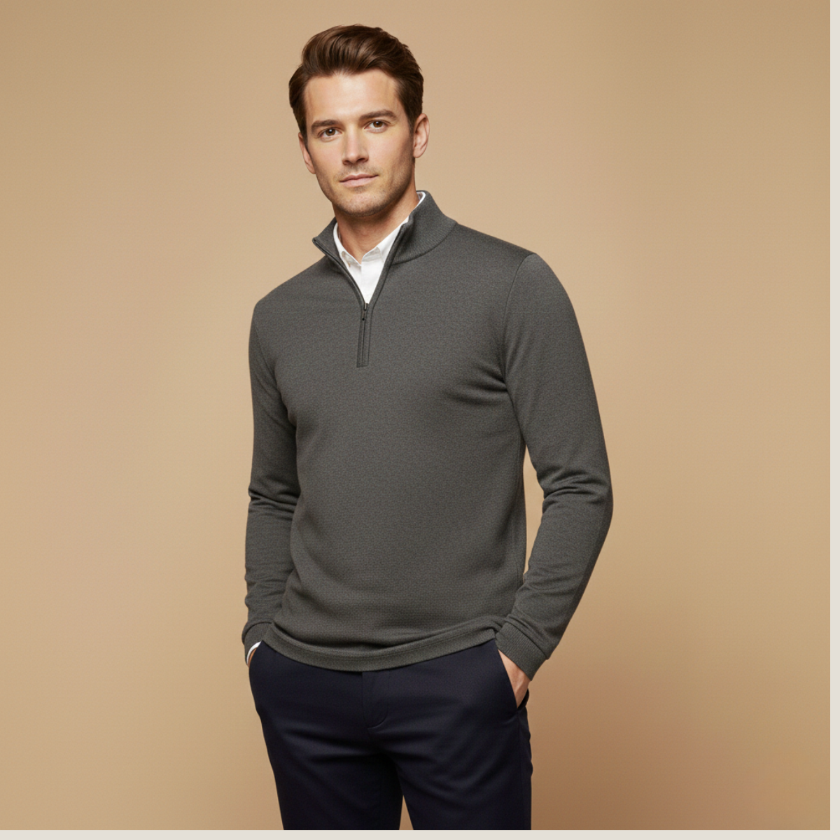 Image of Rowan | Men's Quarter-Zip Sweater