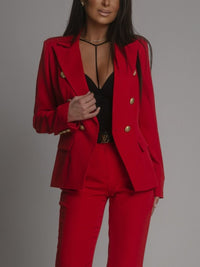 Ruby | Women's Double Breasted Blazer Set