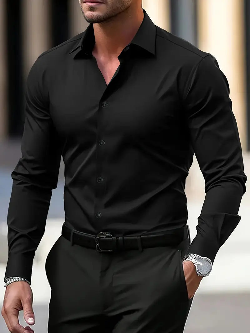Image of Rudy | Men's Long Sleeve Button-Down Shirt