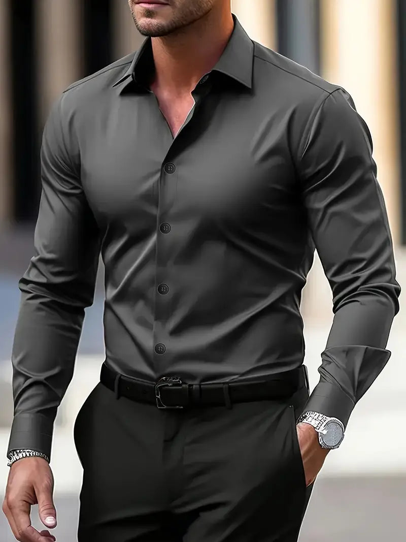 Image of Rudy | Men's Long Sleeve Button-Down Shirt