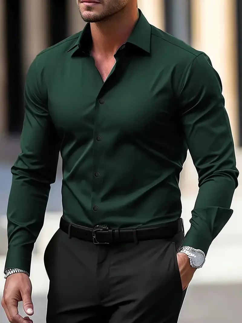 Image of Rudy | Men's Long Sleeve Button-Down Shirt