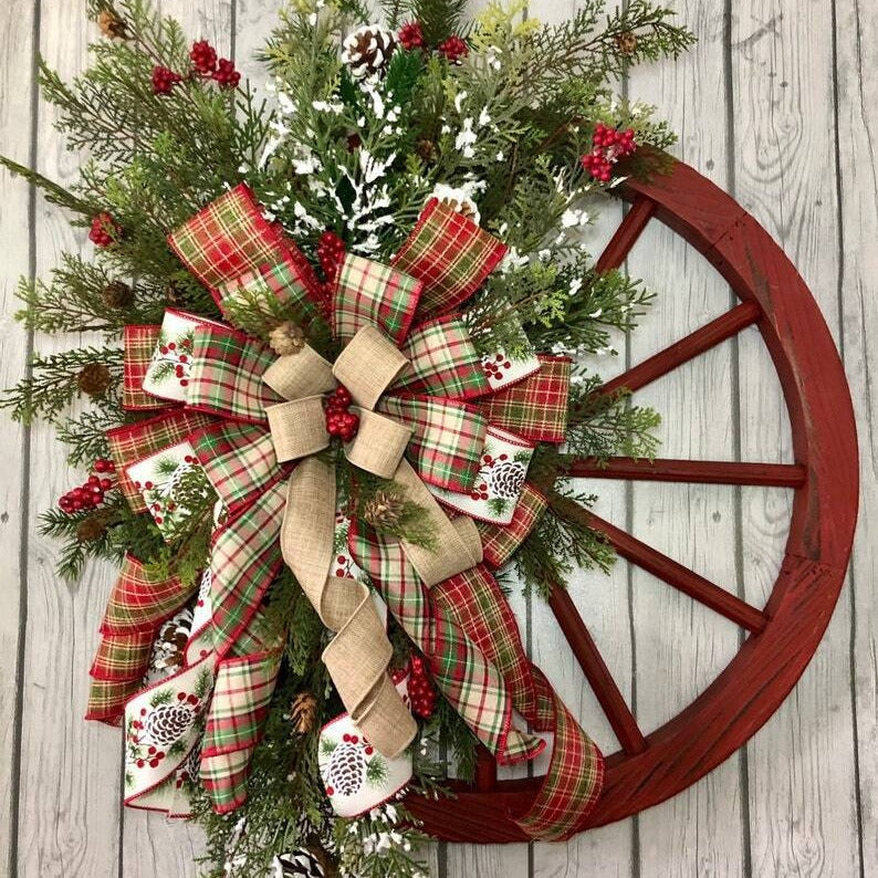 Rustic Farmhouse Christmas Wreath