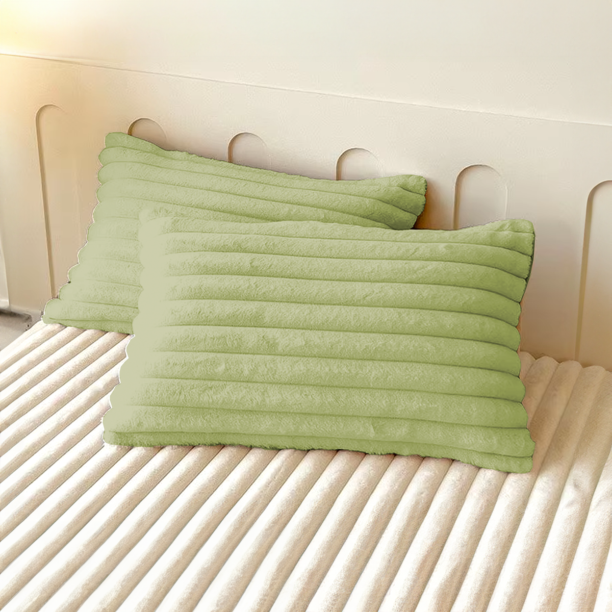 Set of 2 Pillowcases for Ultra-Soft Fitted Bed Set