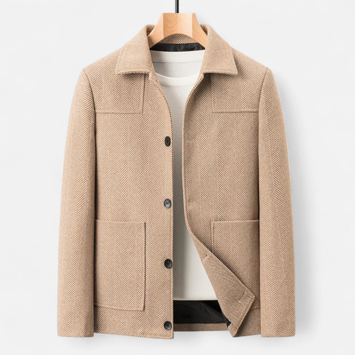Image of Shane | Men's Collared Button-Front Jacket