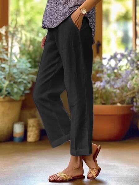 Image of Sheryl | Women's Cropped Wide Leg Pants