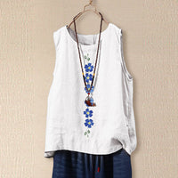 Sloane | Women's Sleeveless Floral Blouse