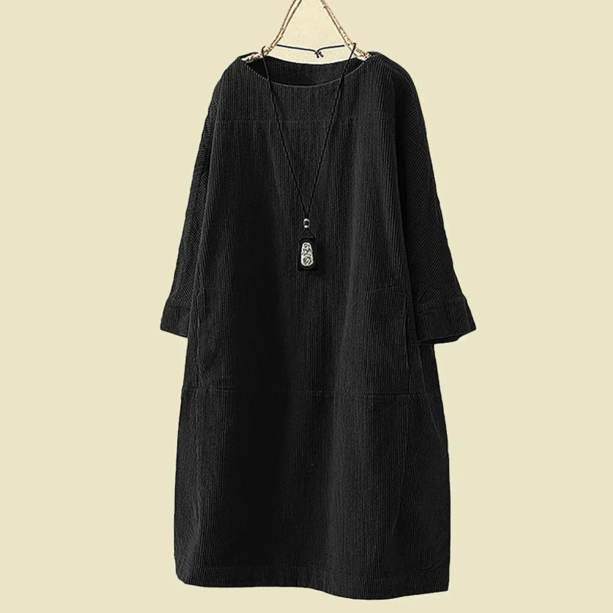 Image of Sofia | Women's Long Sleeve A-Line Midi Dress