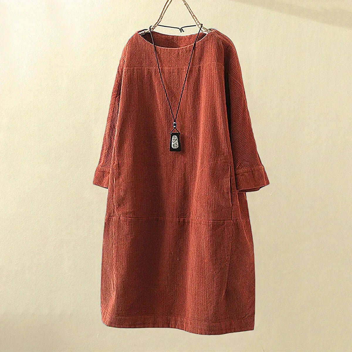 Image of Sofia | Women's Long Sleeve A-Line Midi Dress