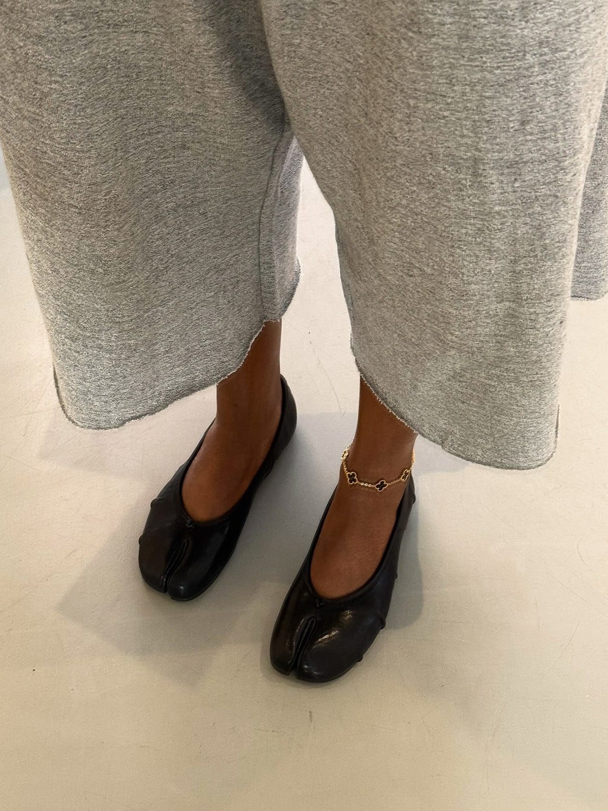 Split-Toe Vegan Leather Mules