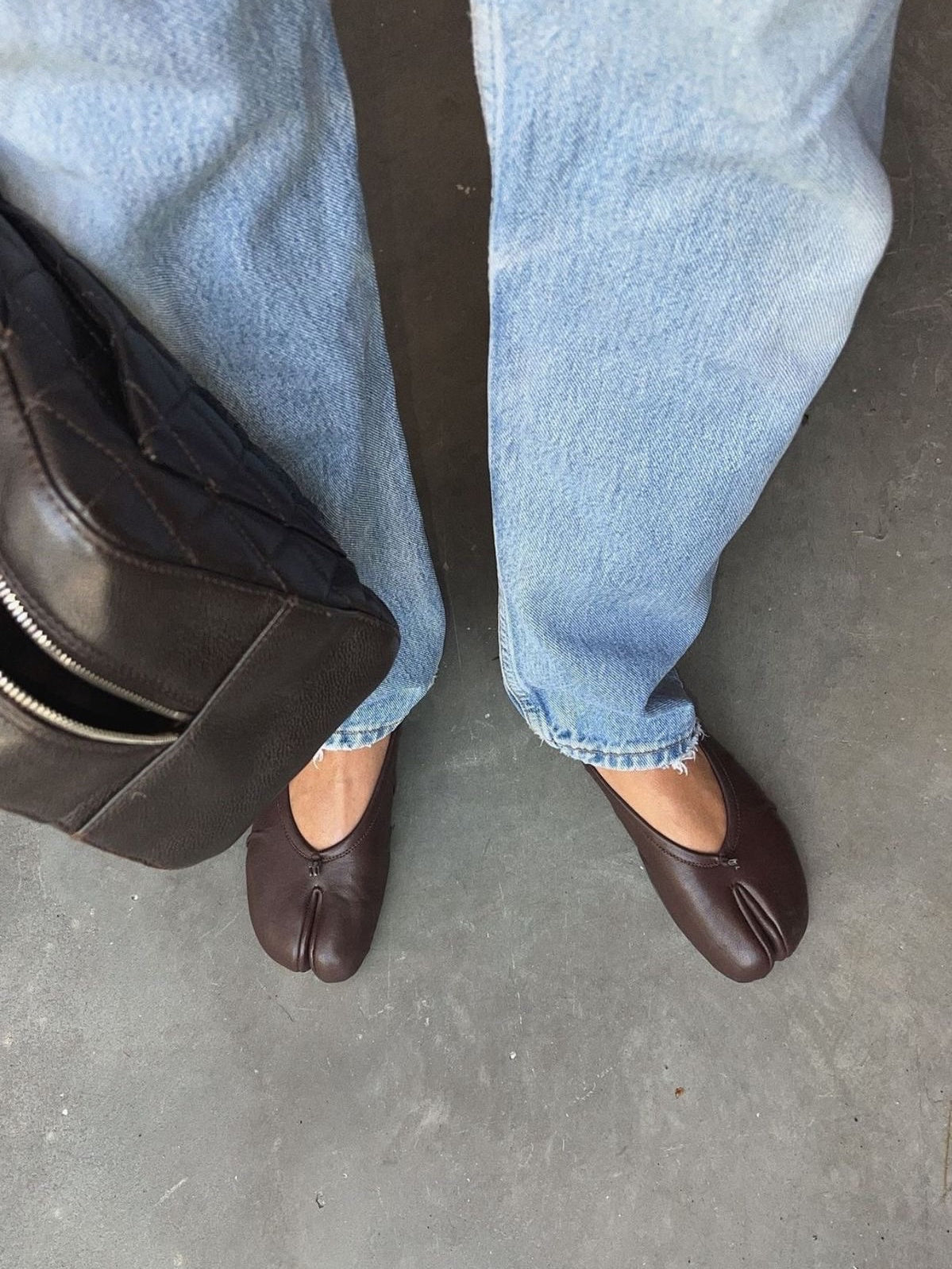Split-Toe Vegan Leather Mules