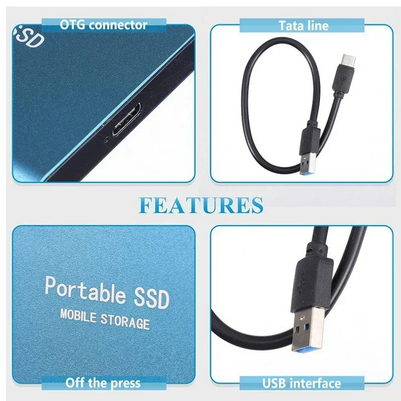TECHNOLOGY | Super Fast External SSD 128GB | Mini SSD | High-Speed Storage for Laptop and PC