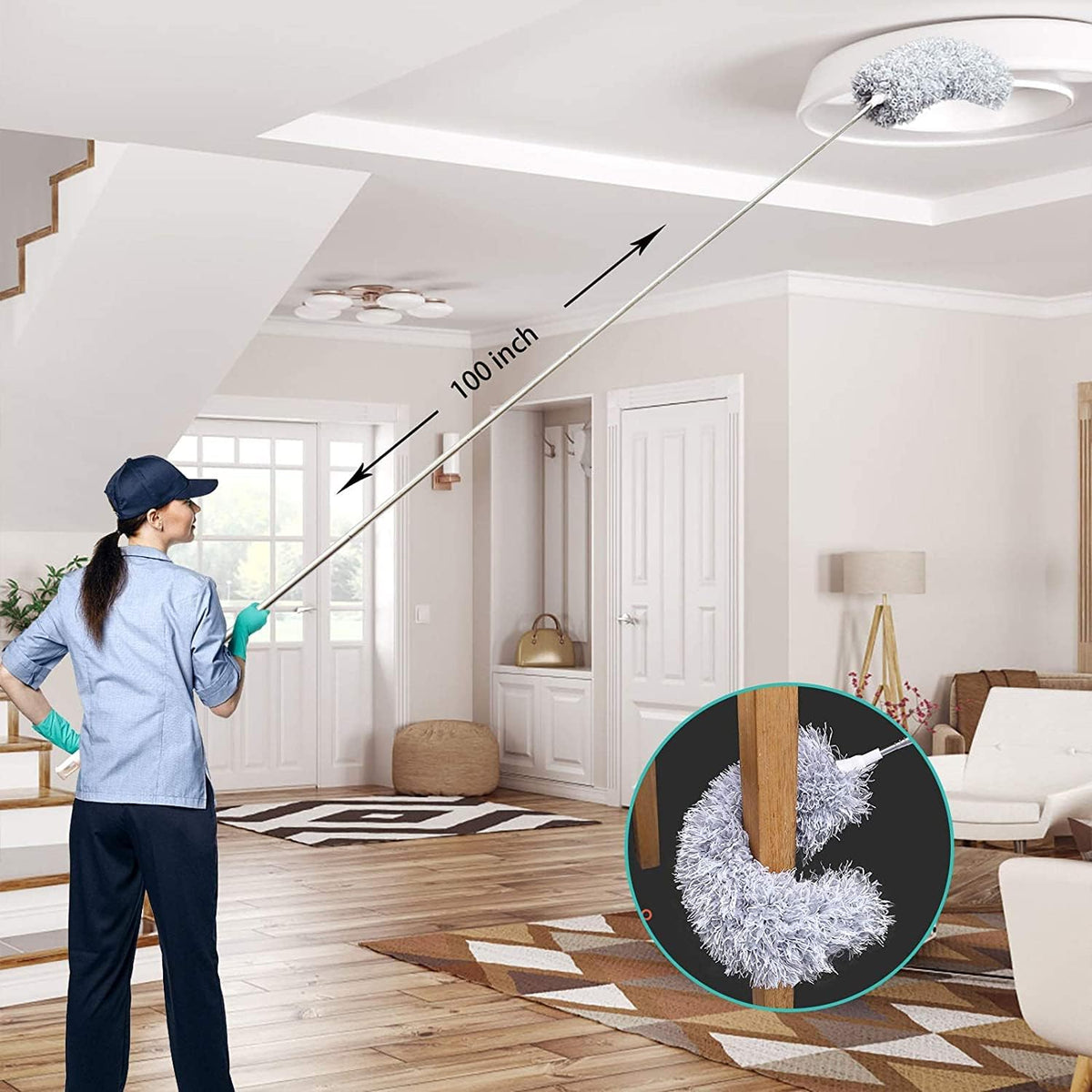 Telescopic Duster | Reach up to 2.80 meters | Washable