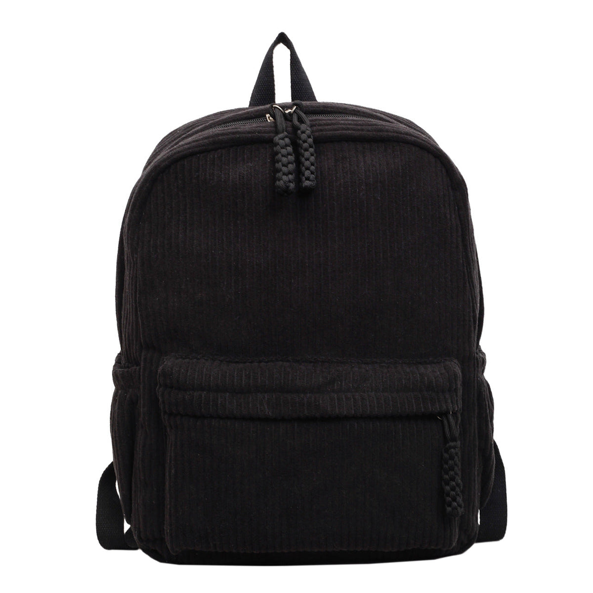 Textured Corduroy School Backpack